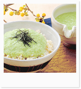 発酵玄米のグリーンとろろご飯イメージ